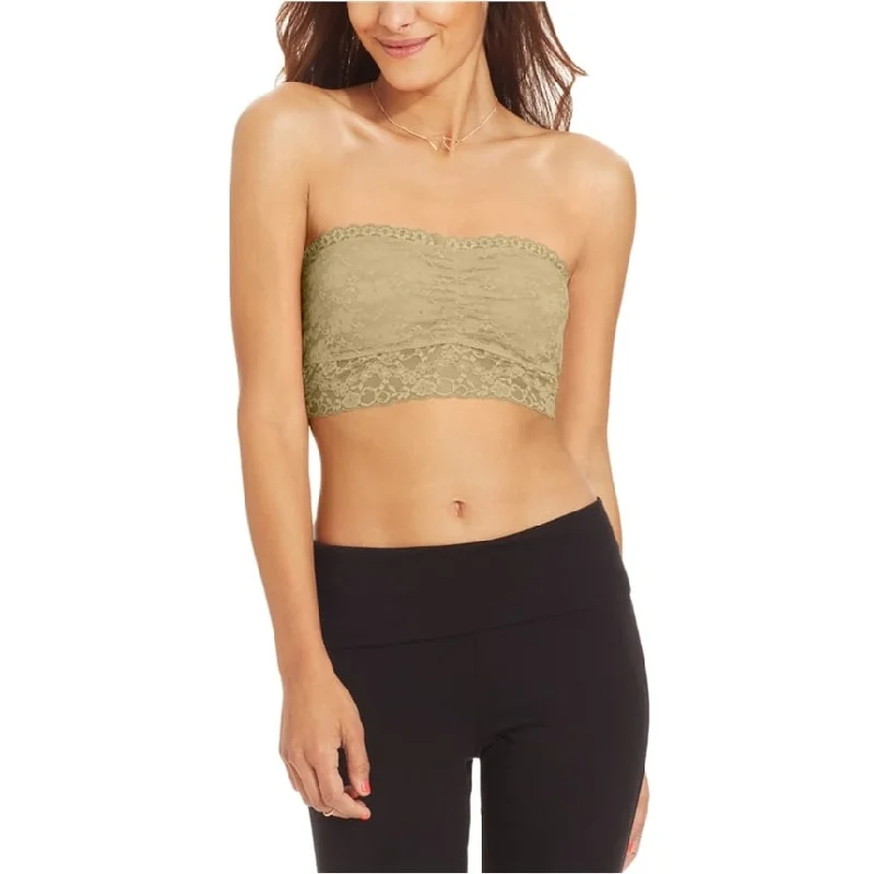 Material Girl Womens Lace Bandeau Blouse, Beige, X-LargeCroptopdesign