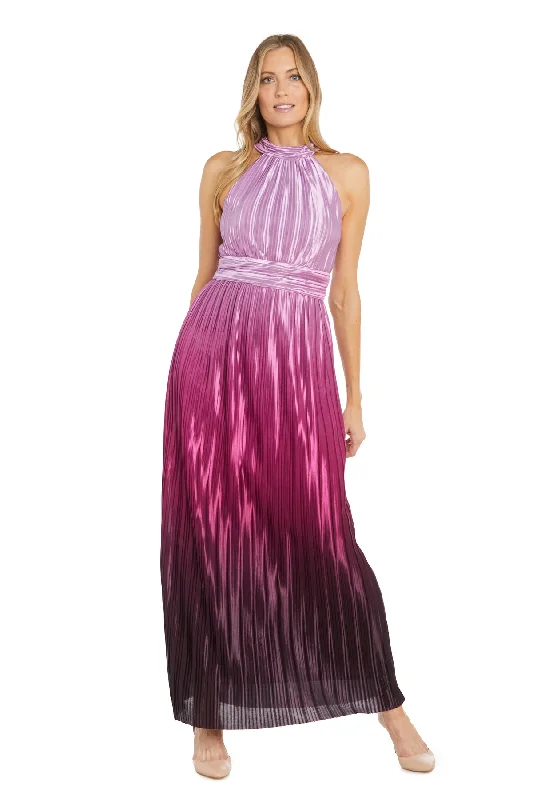 TightspotR&M Richards 6606 Ombre Pleated Long Formal Prom Dress