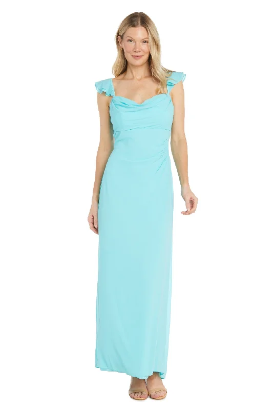 TightperformanceR&M Richards 6190 Long Ruffle Formal Dress