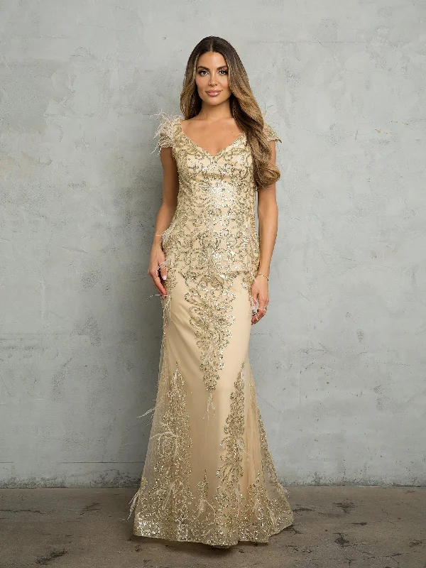 TightwaistEva Fashion 5264 Fitted Long Formal Glitter Evening Dress