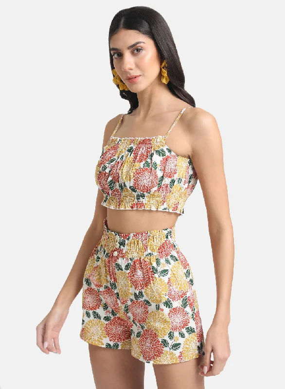 Floral Printed Crop TopCroptopcrypto