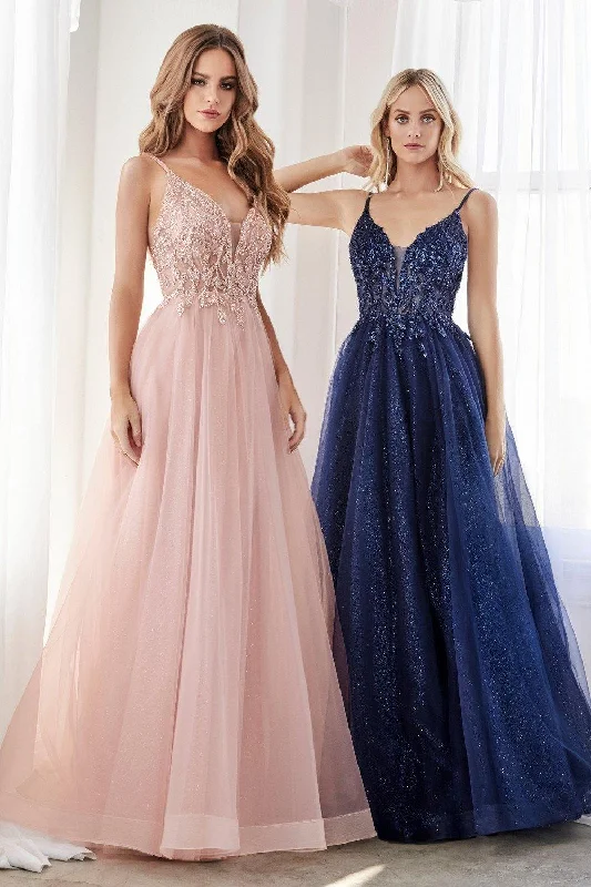 TightwadCinderella Divine CD0154 Long Formal Ball Gown Prom Dress Blush