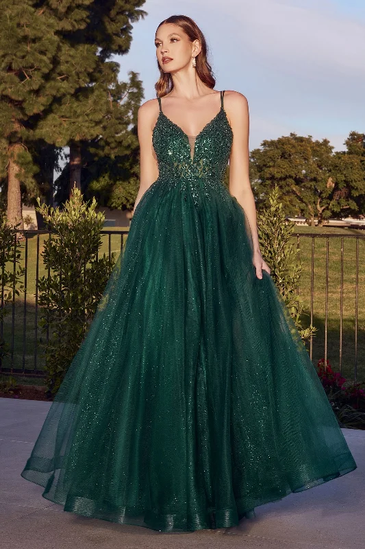 TightfitCinderella Divine CD0154 Long Formal Ball Gown Prom Dress Emerald