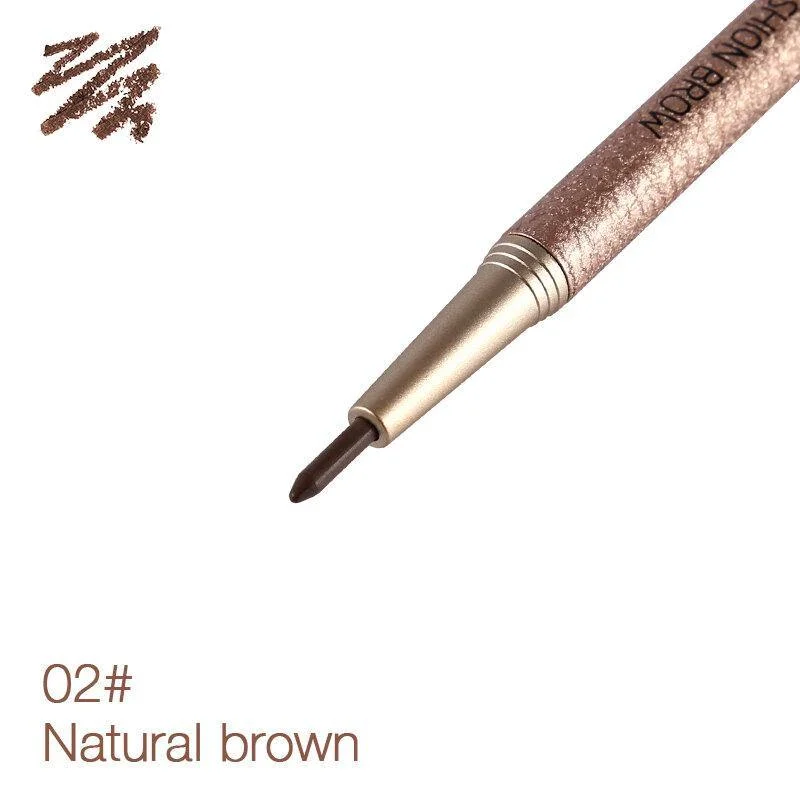 NOVO 4 Colors New Eyebrow Pencil Makeup Set With 3pcs Pencil+3pcs Eye Brows Template Waterproof Long Lasting Make Up