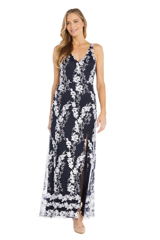 TightestR&M Richards 6180 Floral Long Print Formal Dress