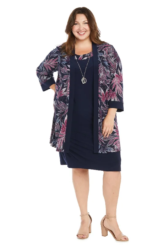 TightcontestR&M Richards 3206W Short Jacket Mother of the Bride Plus Size Dress