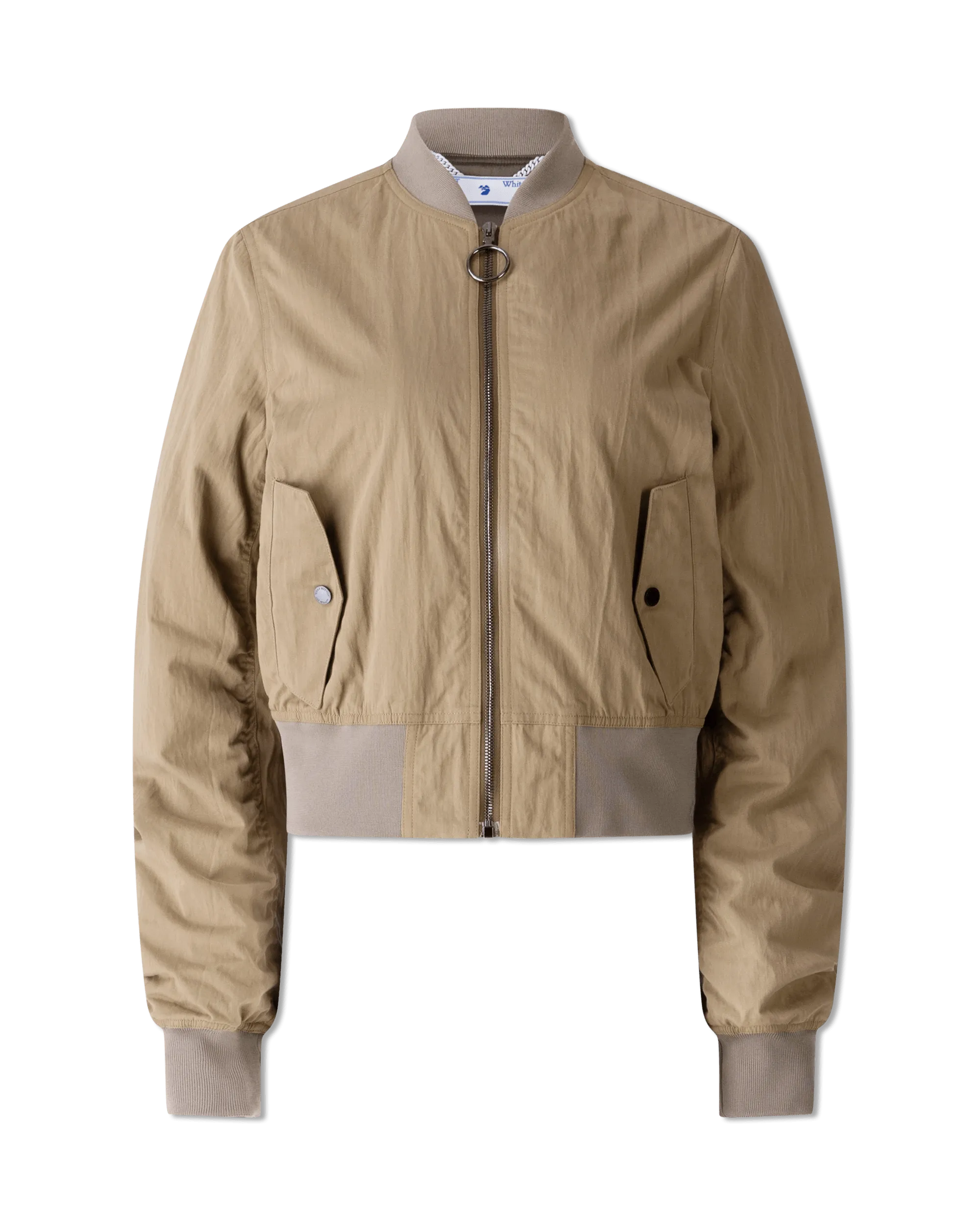 Gabardine Cropped Bomber JacketCroptopunity