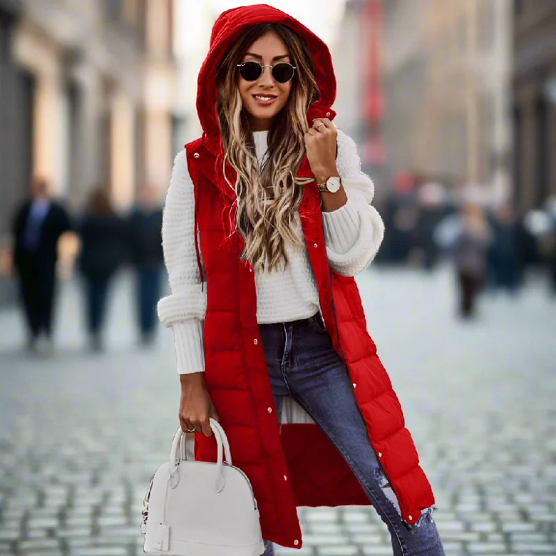 Thermal JacketsAva™ | Women’s Long Winter Coat with Hood