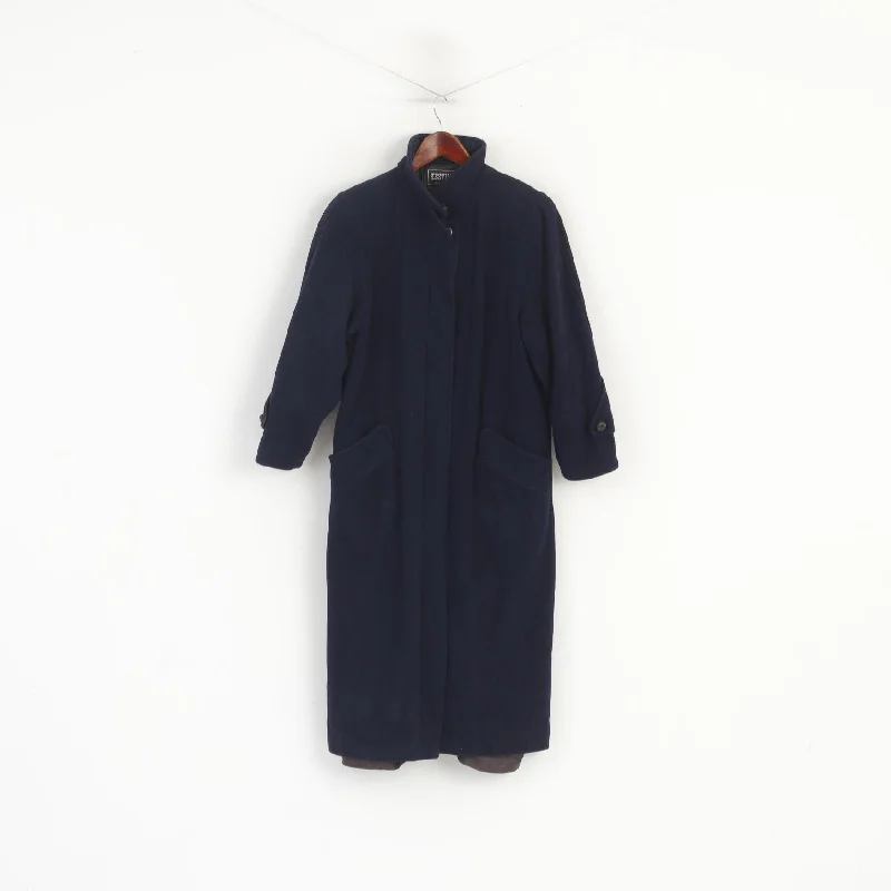 Fringed JacketsKestila Women 164 XS Coat Navy Wool Vintage Single Breasted Made in Finland