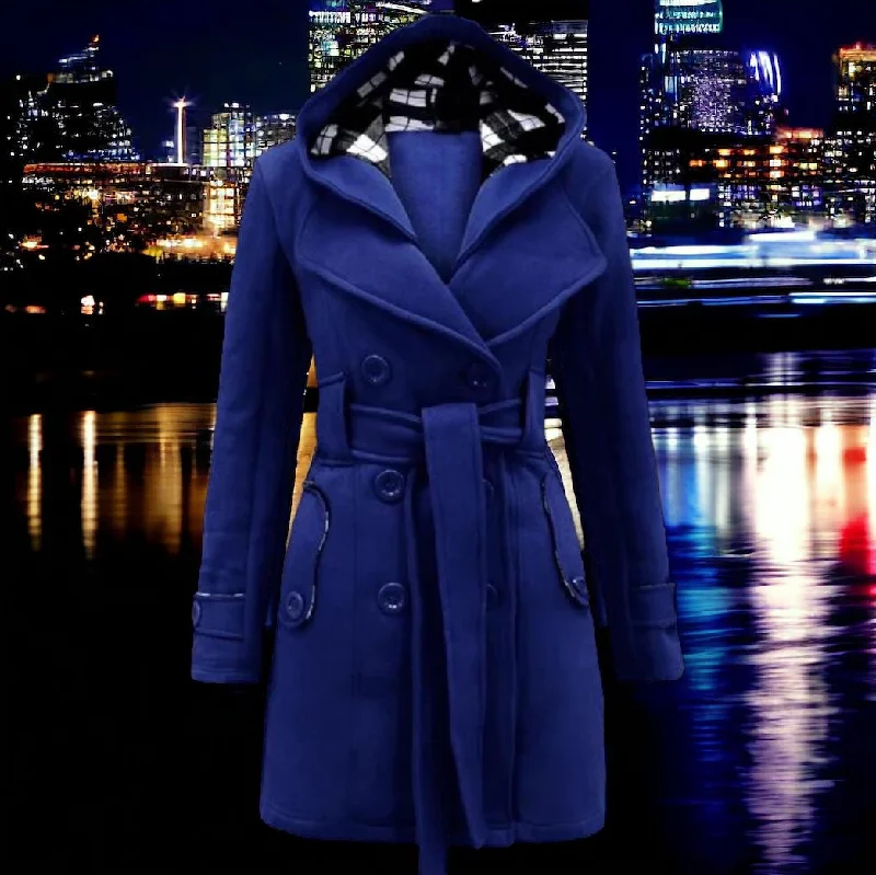 Lounge JacketsJoséphine™- Elegant Hooded Coat