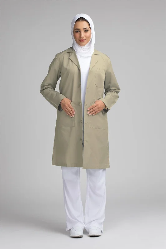 Zippered JacketsUnisex Long Jacket / Labcoat - SC 101C Khaki