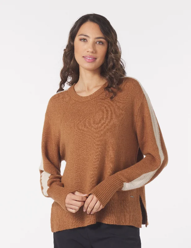 Artist Knit TopsElevated Knit Crew: Almond