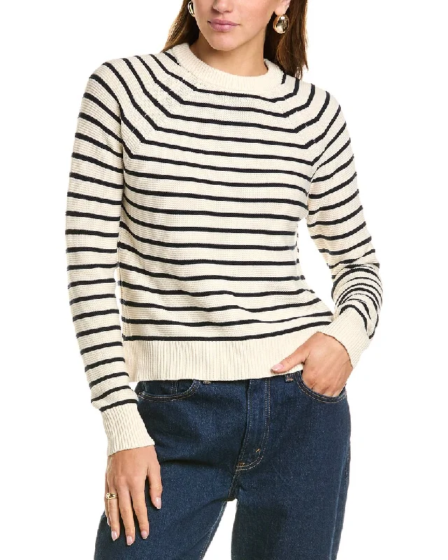 Pocketed Knit TopsFrench Connection Mozart Stripe Sweater