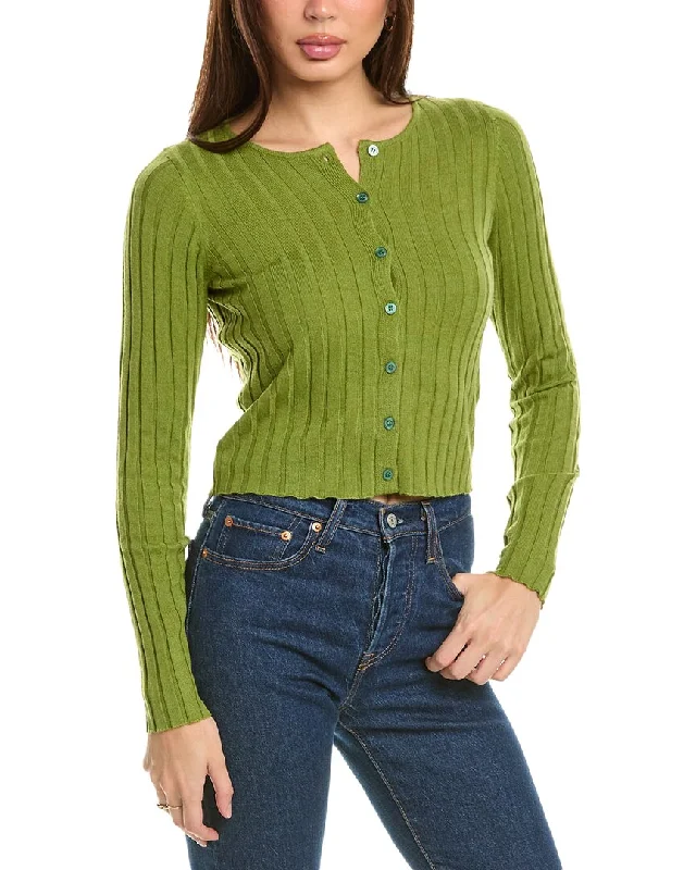 Hunting Knit TopsHarper Ribbed Wool-Blend Cardigan