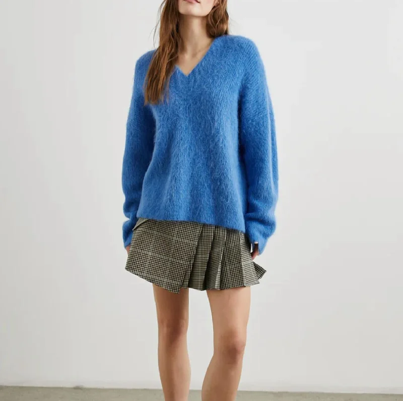 Athletic Knit TopsJodi Sweater In Cobalt