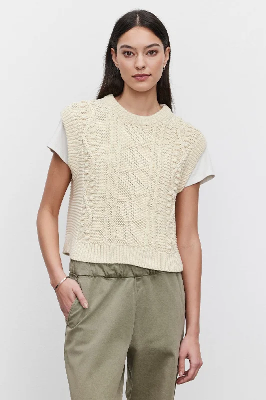 Asymmetrical Knit TopsMAGGY SWEATER VEST