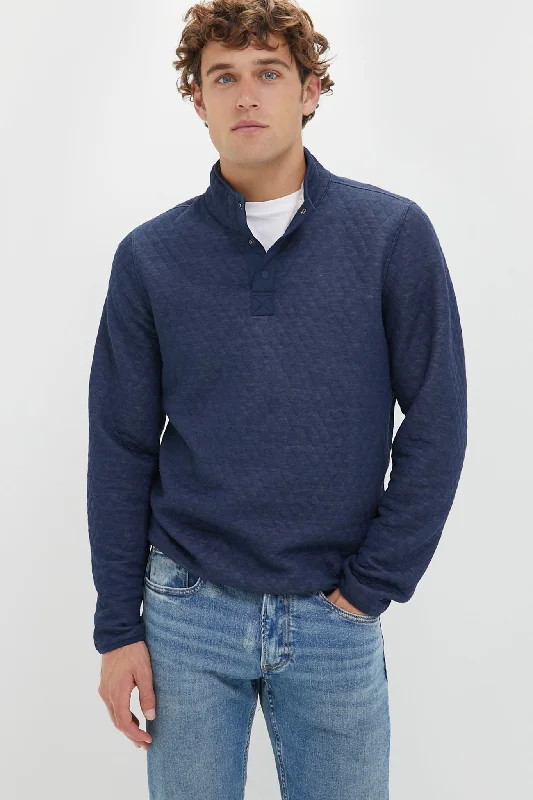 Graphic Knit TopsNavy Oat Corbet Reversible Pullover