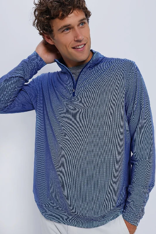 Hemp Knit TopsPerth Birdseye Performance Quarter-Zip