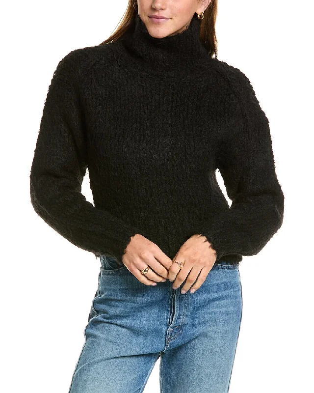 Metallic Knit Topsrag & bone Dillion Turtleneck Alpaca-Blend Sweater