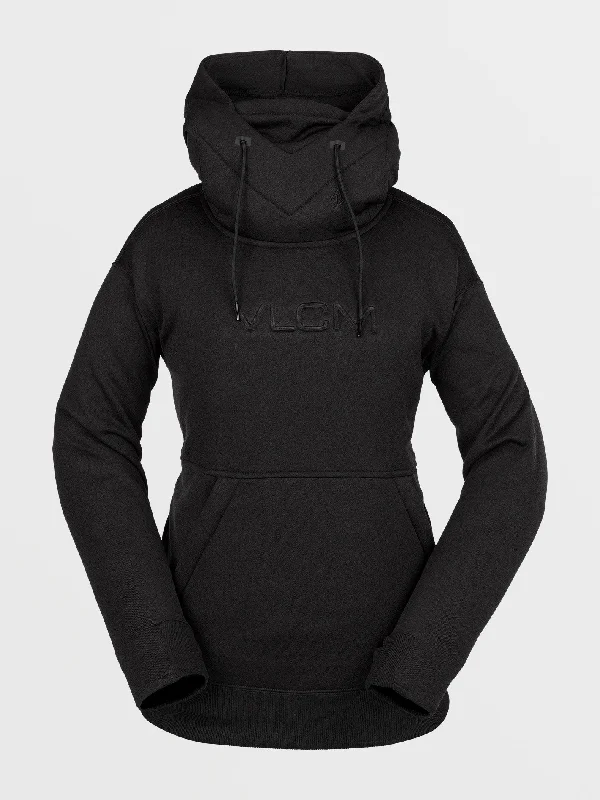 Fleece Knit TopsWomens Riding Hydro Hoodie - Black