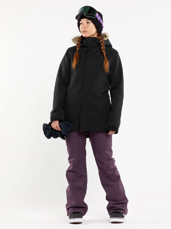 Oversized Knit TopsWomens Shadow Insulated Jacket - Black