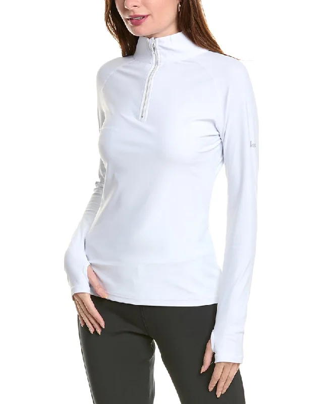 Fishing Knit TopsSKEA Annie Solid Zip Neck Pullover