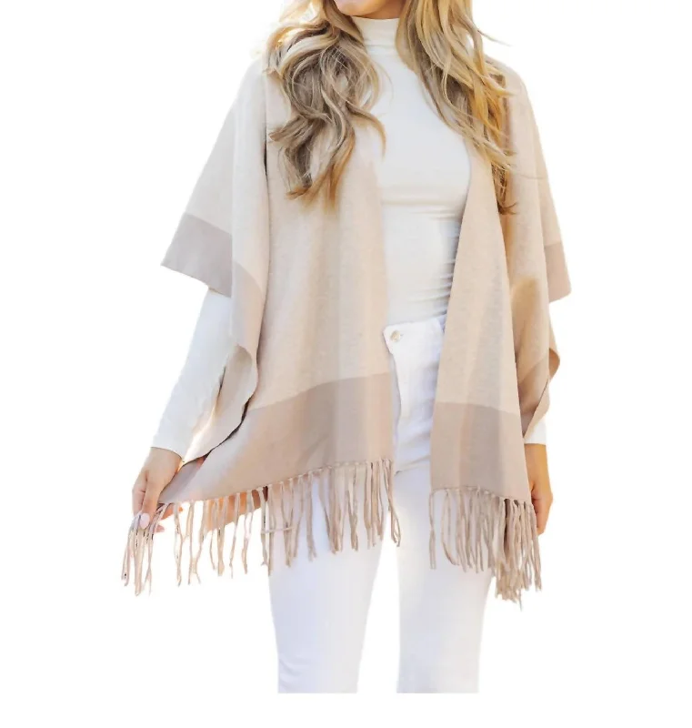 Crewneck Knit TopsThe Paris Cardigan In Cream/taupe