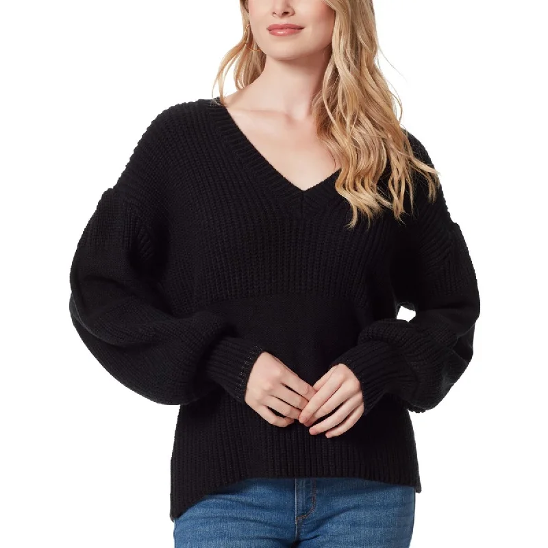 High-Fashion Knit TopsWomens Knit Long Sleeve V-Neck Sweater