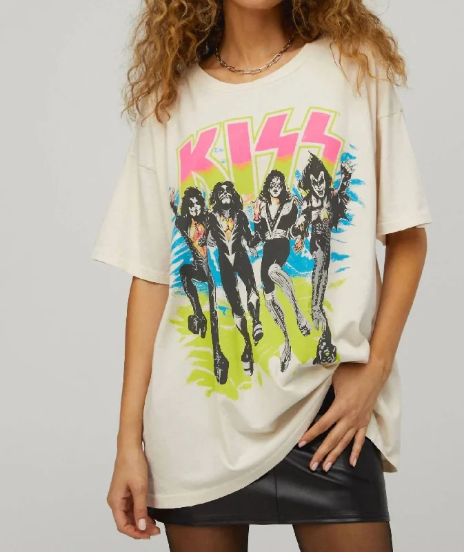 Kiss Shirt In WhitePrinted Shirts