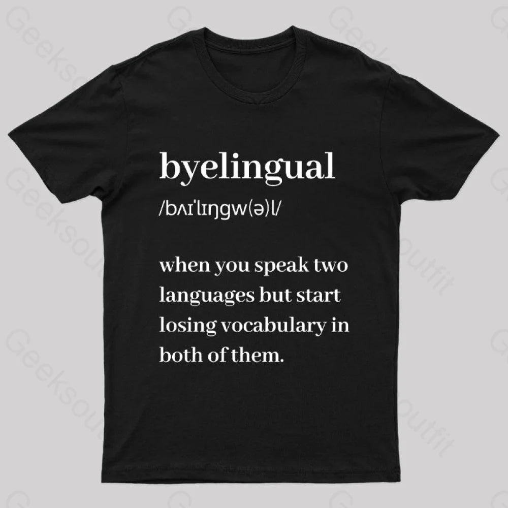 Heavyweight TeeBilingual Definition Geek T-Shirt