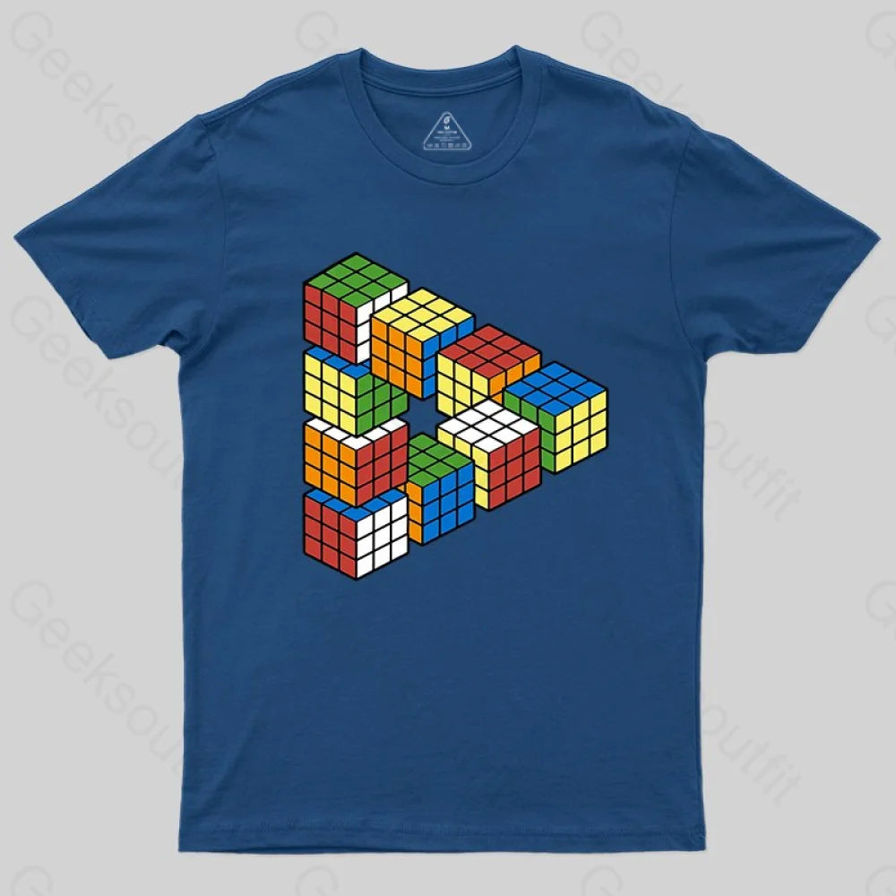 Eco-Friendly TeeComposition of Falling Blocks T-shirt