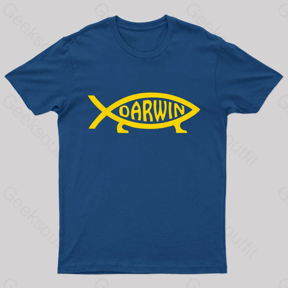 Casual TeeDarwin Fish Geek T-Shirt