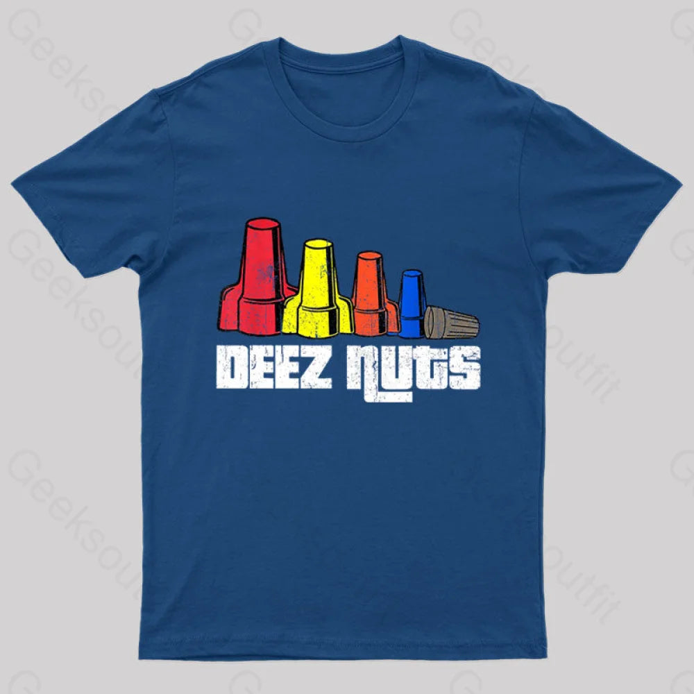 Windproof TeeDeez Nuts Electrician Nerd T-Shirt