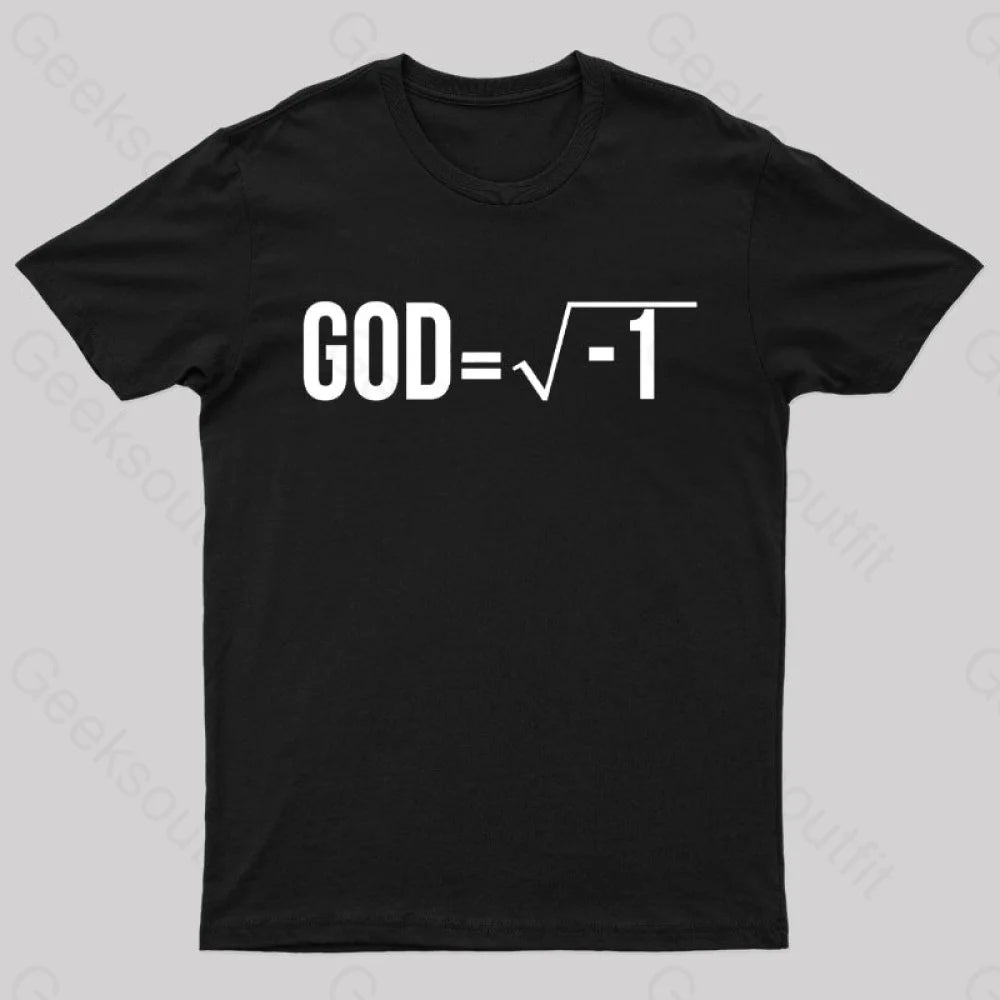 Crop Top TeeGod is Imaginary Geek T-Shirt