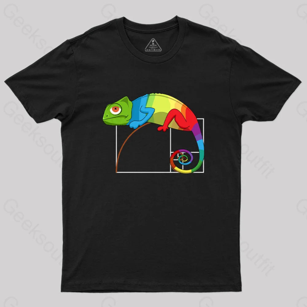 Strapped TeeGolden Ratio Math Chameleon T-Shirt