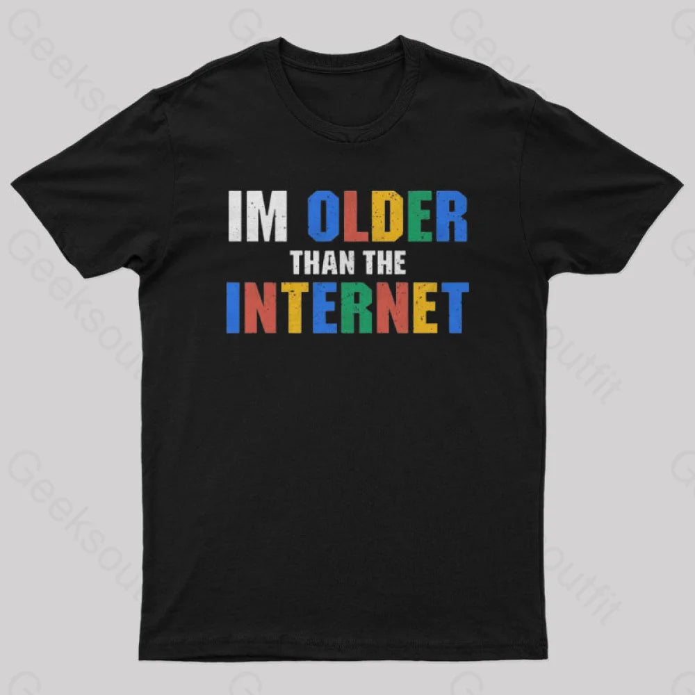 Organic Cotton TeeI Am Older Than The Internet Nerd T-Shirt