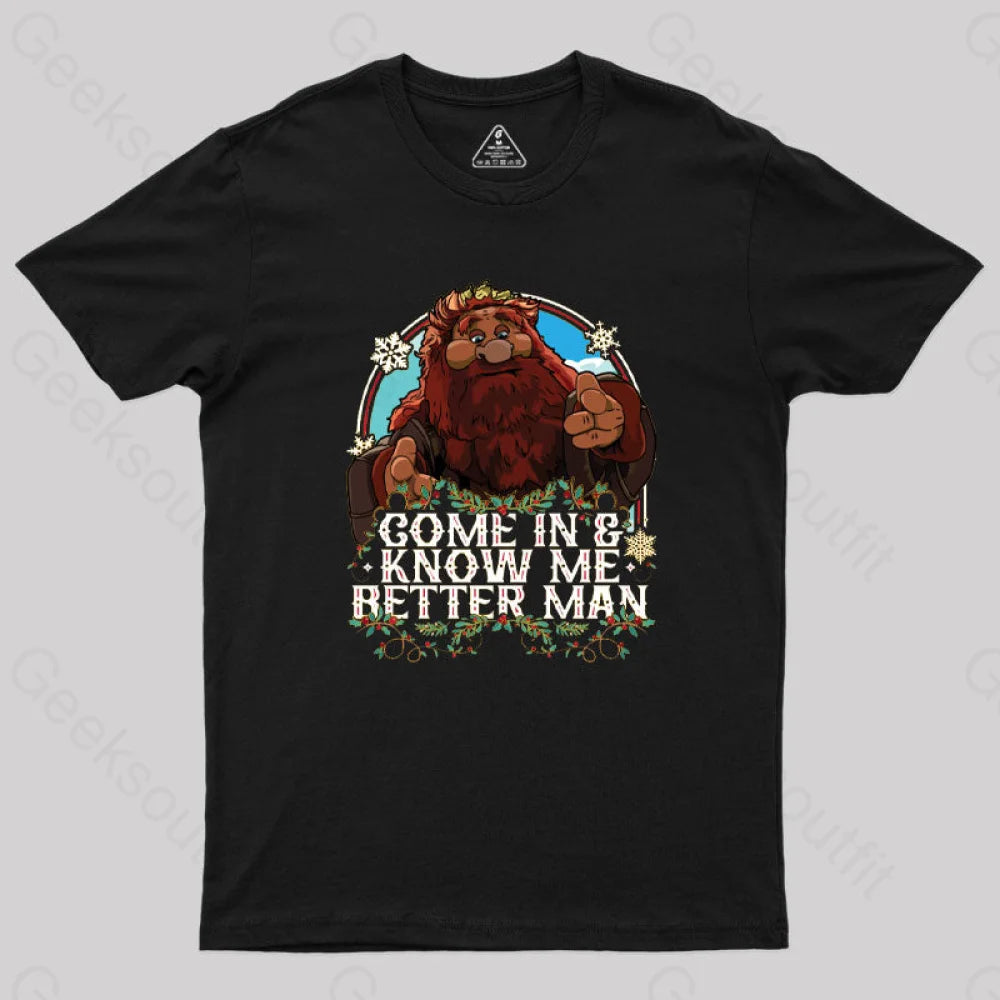 Winter TeeMuppet Christmas Carol - Come In And Know Me Better Man T-Shirt