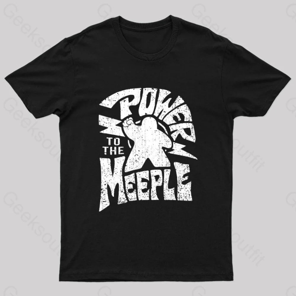 Crop Top TeePower To The Meeple Nerd T-Shirt