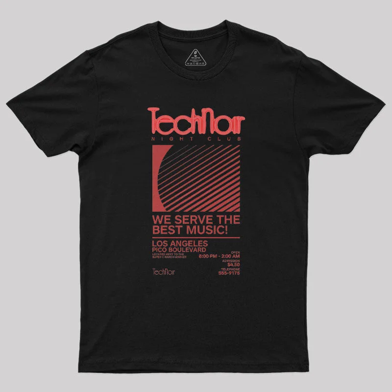 Tie-Dye TeeRetro 80s Technoir Nightclub from the Terminator Geek T-Shirt