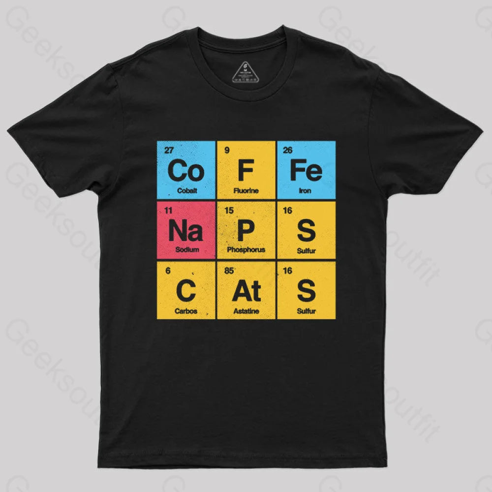 Designer TeeScience, Naps & Cats by Tobe Fonseca T-Shirt