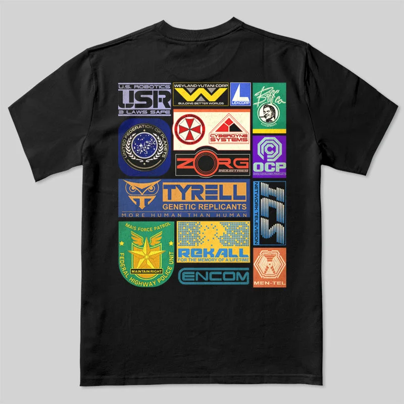 Patchwork TeeScifi Corporation Building Better World T-Shirt