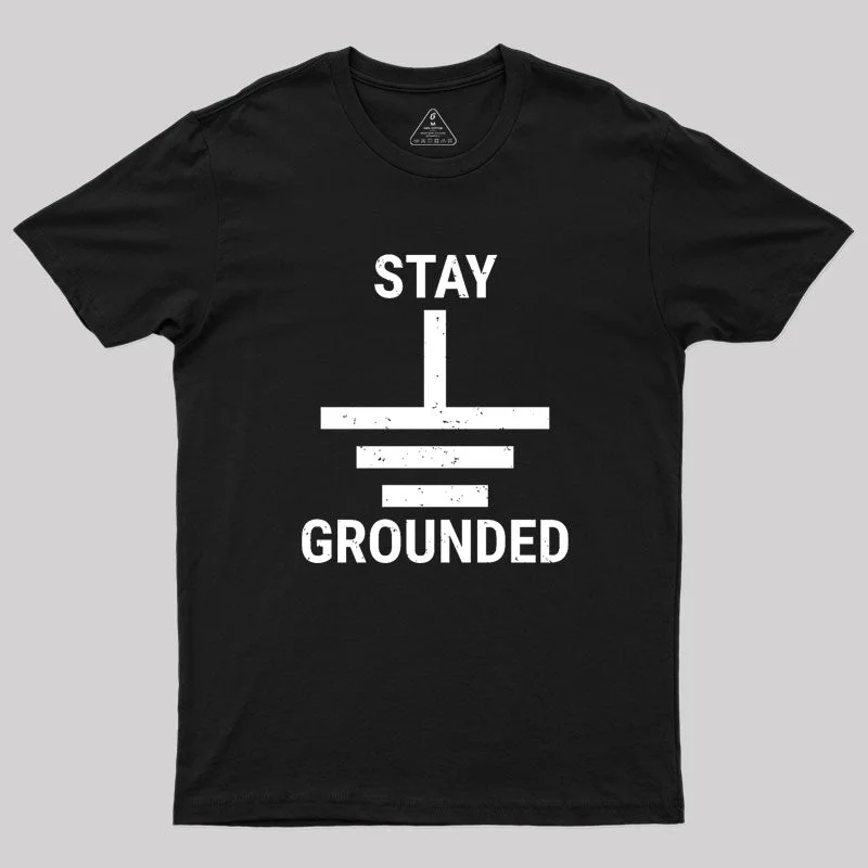 Linen TeeStay Grounded Electrical Engineer Circuit Geek T-Shirt