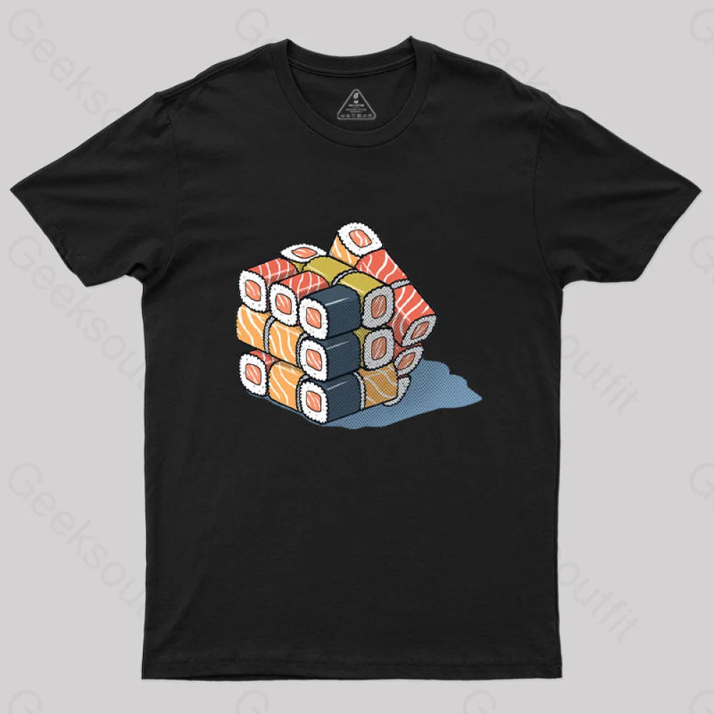 Stretchable TeeSushi Cube Puzzle T-Shirt