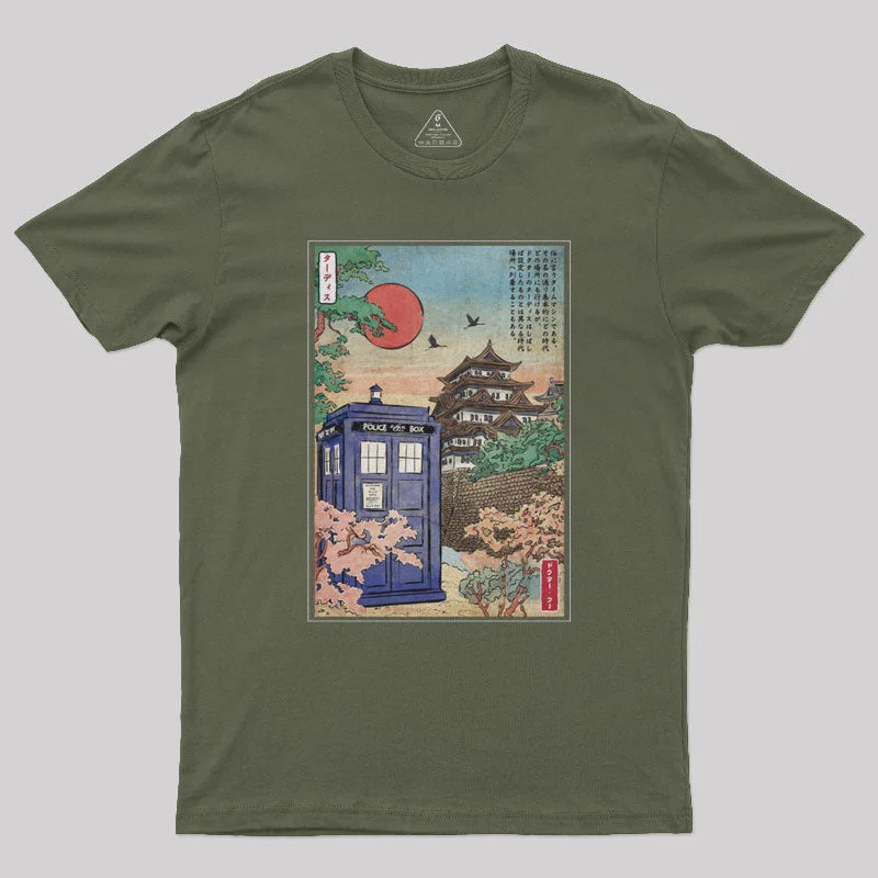 Outdoor TeeTardis in Japan Nerd T-Shirt