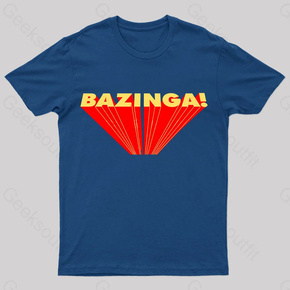 Designer TeeThe Big Bang Theory Bazinga Geek T-Shirt