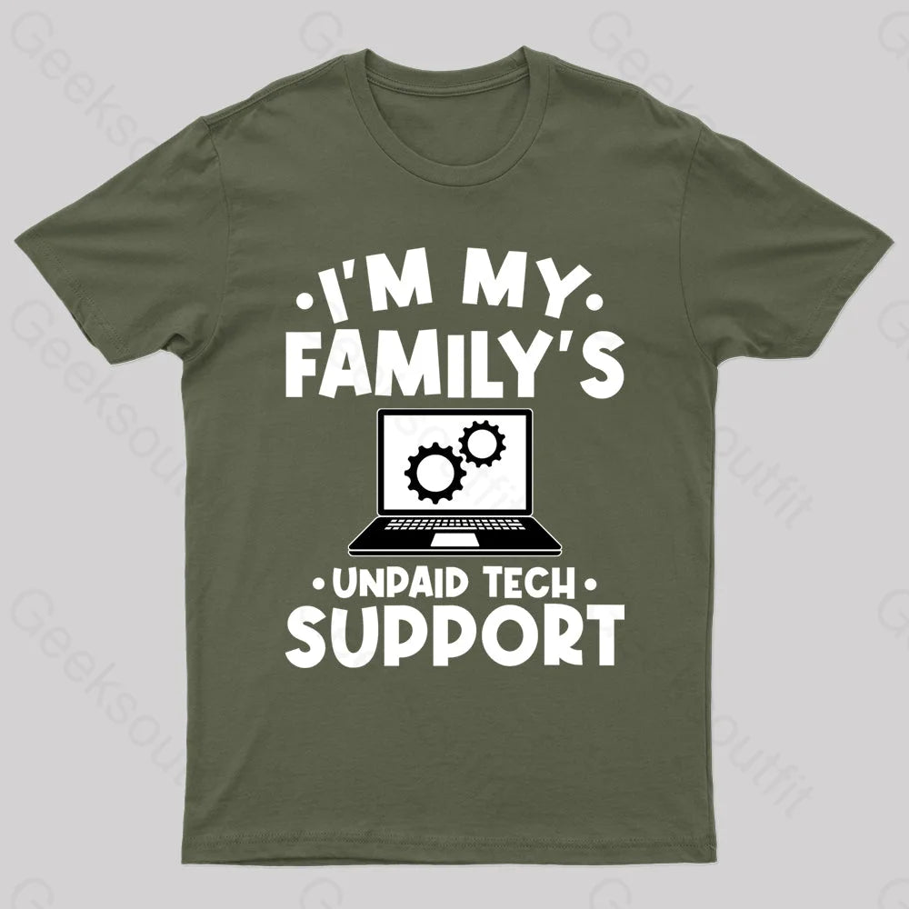 Blend TeeUnpaid Tech Support Geek T-Shirt