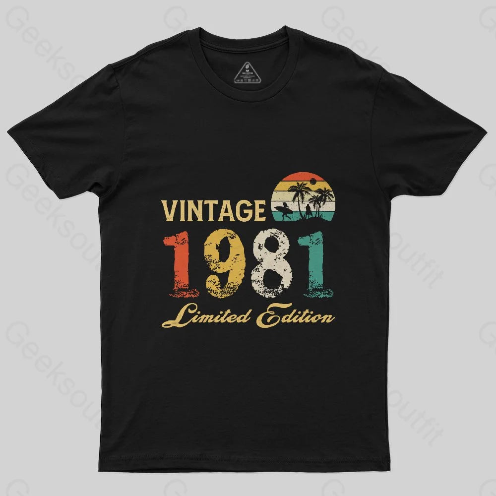 Fast-Fashion TeeVintage 1981 Limited Edition T-Shirt