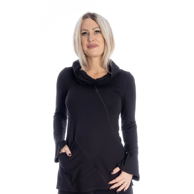 Black Soft Long Sleeve Top