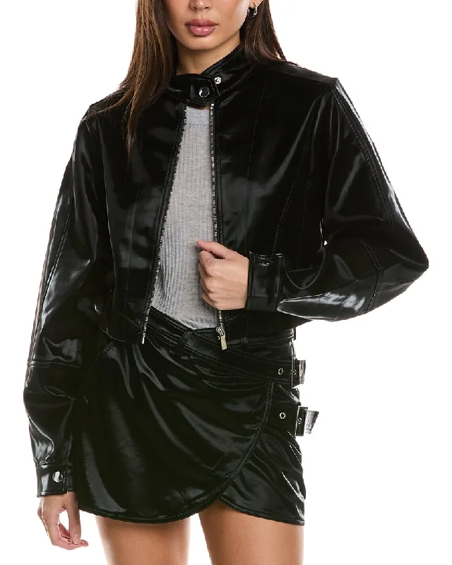 Weworewhat Cropped Moto JacketCroptopmobile