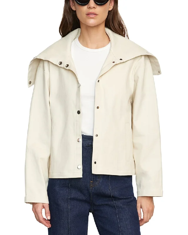 Modern Citizen Jona Cropped Collared JacketCroptoppattern